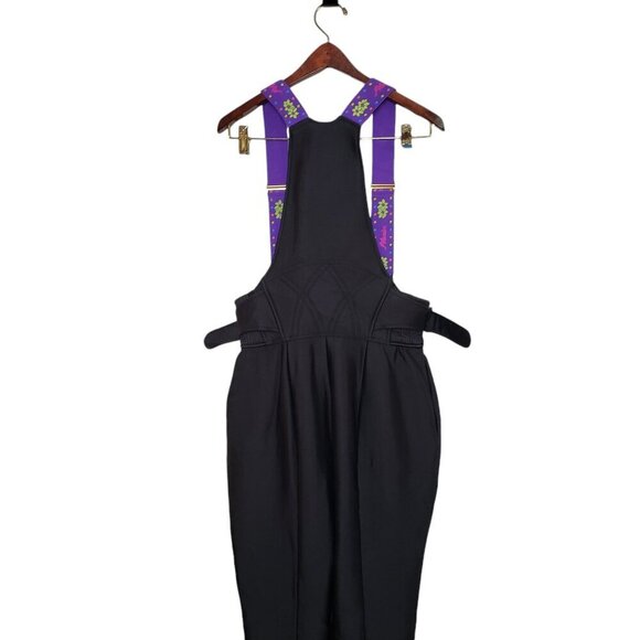 Phenix Women's Ski Snow Board Overall Pants Black Purple Size 12 Retro Vintage - Picture 7 of 16